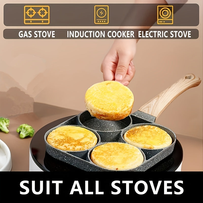 4-gat Non-stick Koekenpan - Maifan Coating
