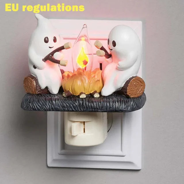 Spooklicht pompoenlamp – flikkerend halloween nachtlicht