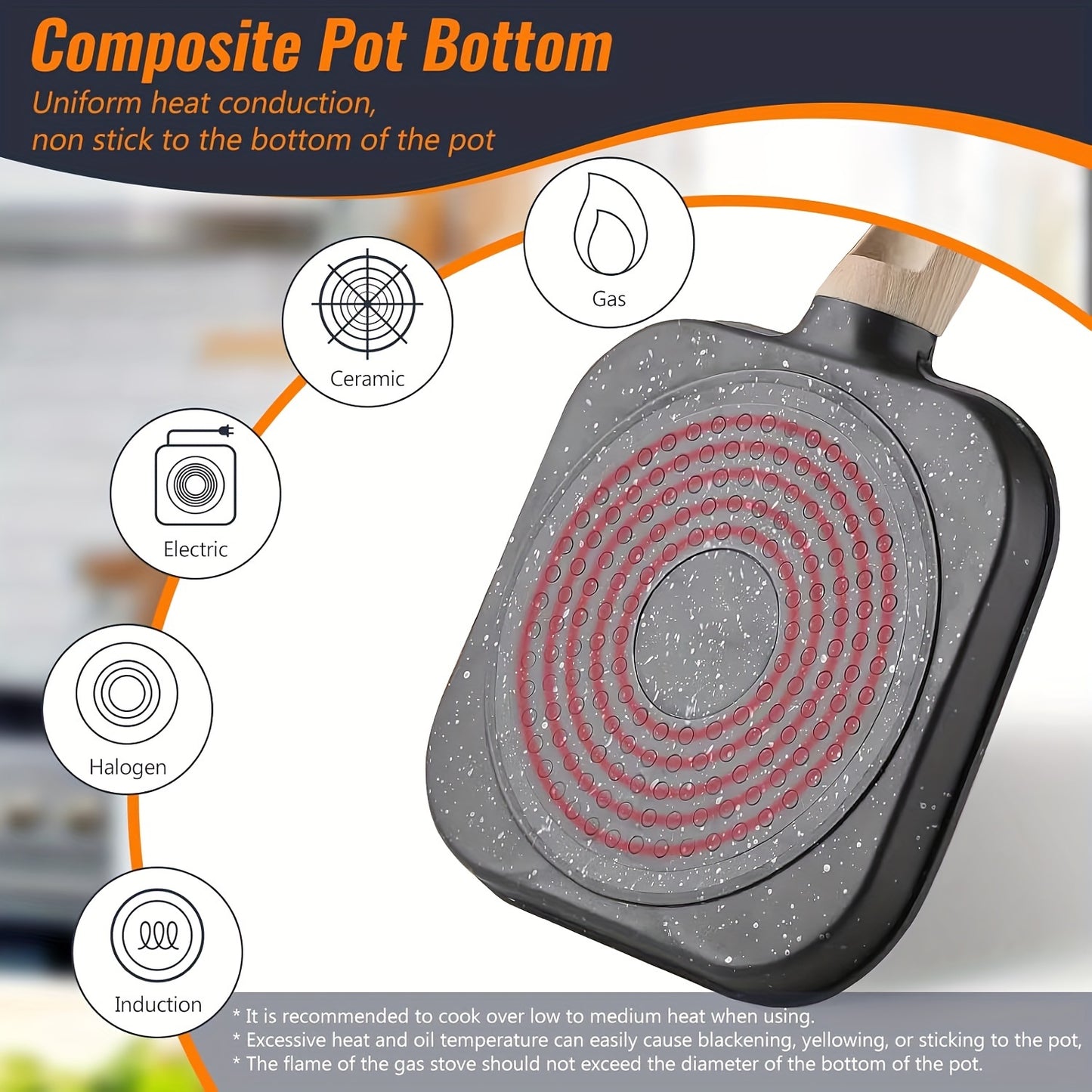 4-gat Non-stick Koekenpan - Maifan Coating