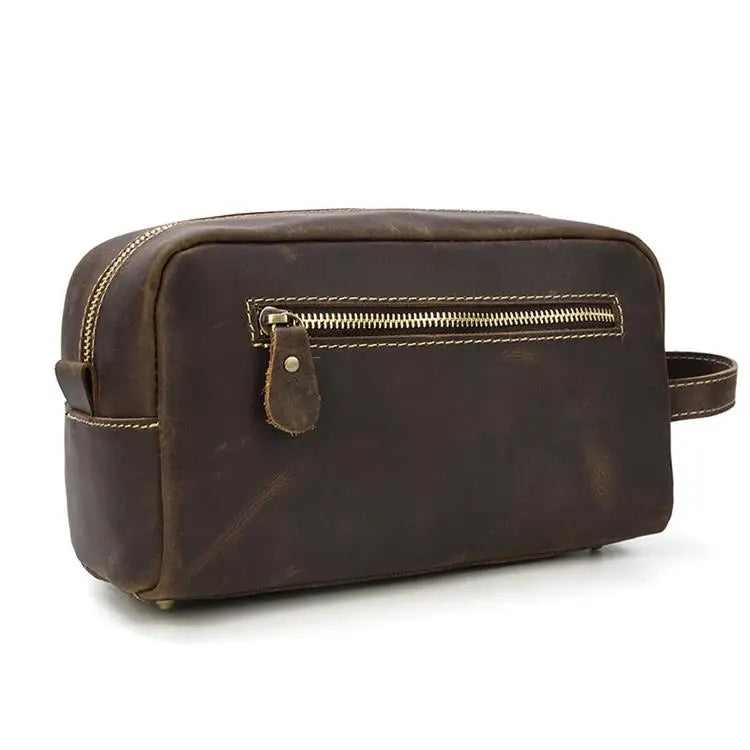 Luxe leren heren clutch - stijl, ruimte en klasse in één