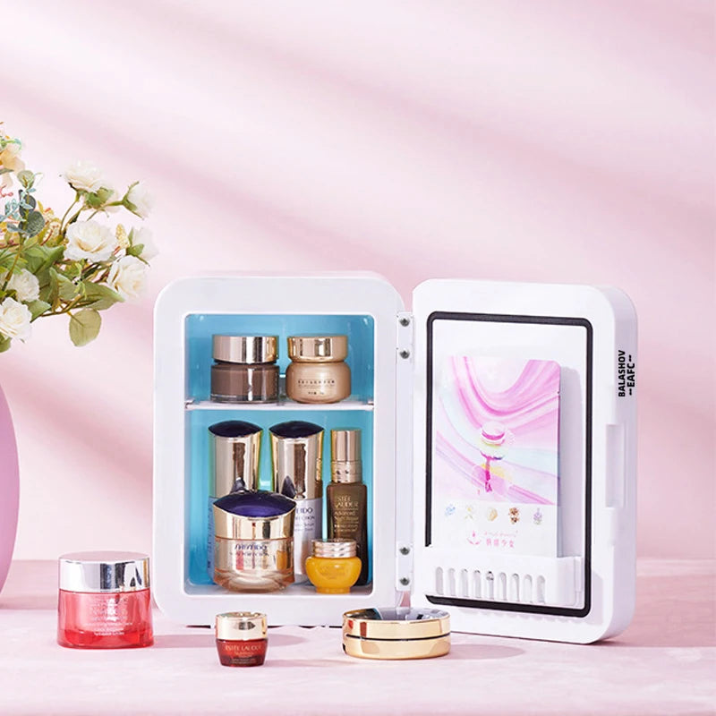 4L Mini make-up koelkast met LED spiegel