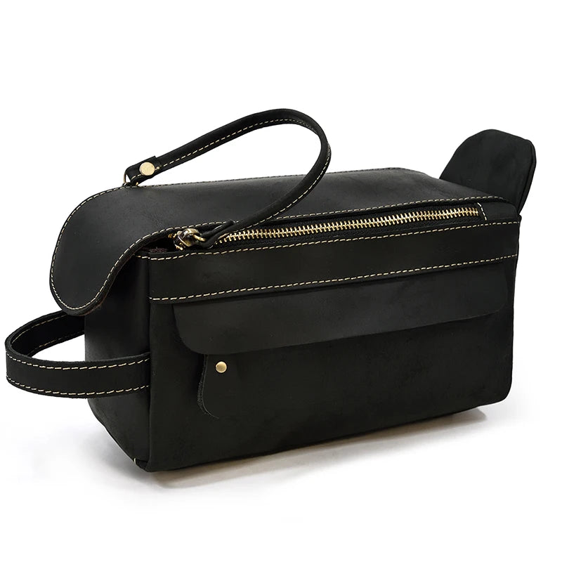 Luxe leren heren clutch - stijl, ruimte en klasse in één