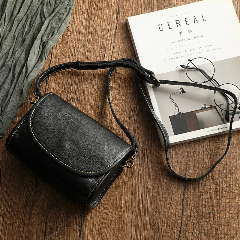 Premium leren crossbody Tas – Vintage look, moderne functionaliteit