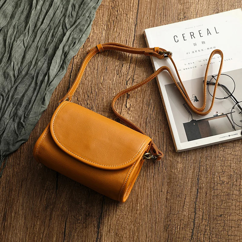 Premium leren crossbody Tas – Vintage look, moderne functionaliteit