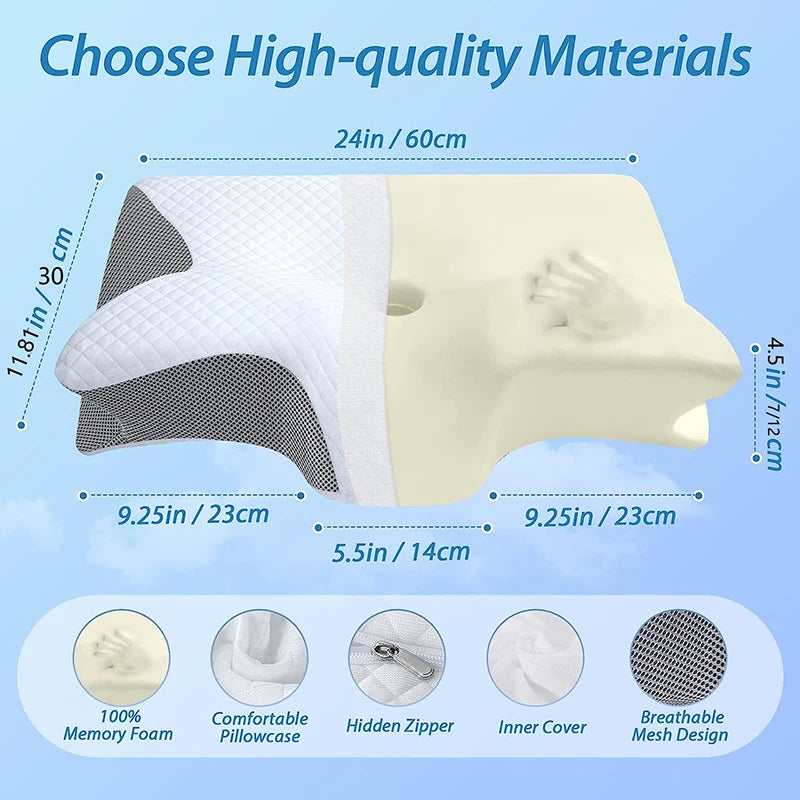 Memory foam cervicaal kussen - Ergonomisch nekkussen voor nekpijn
