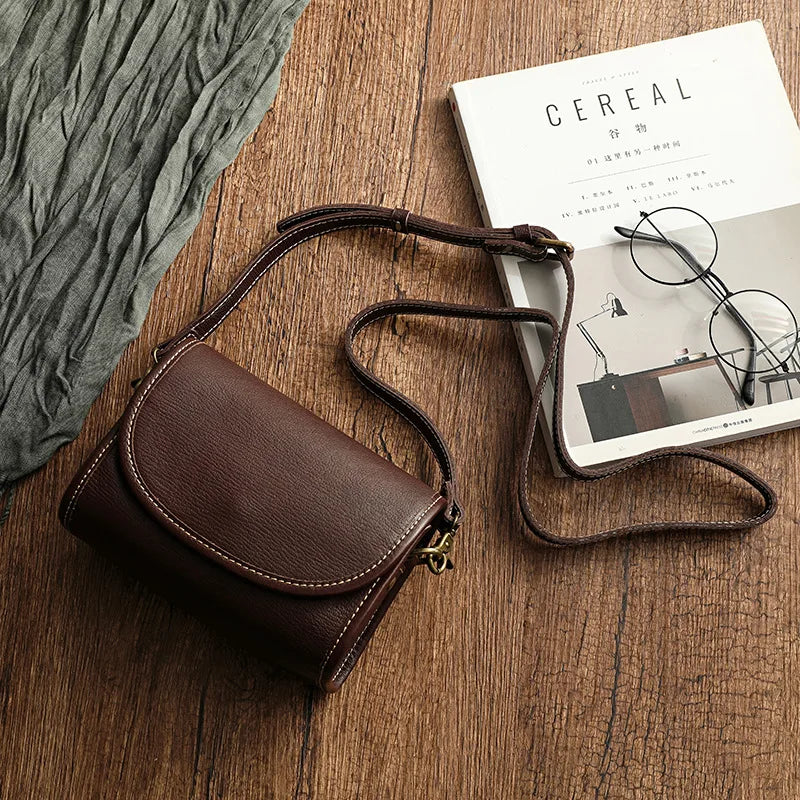 Premium leren crossbody Tas – Vintage look, moderne functionaliteit
