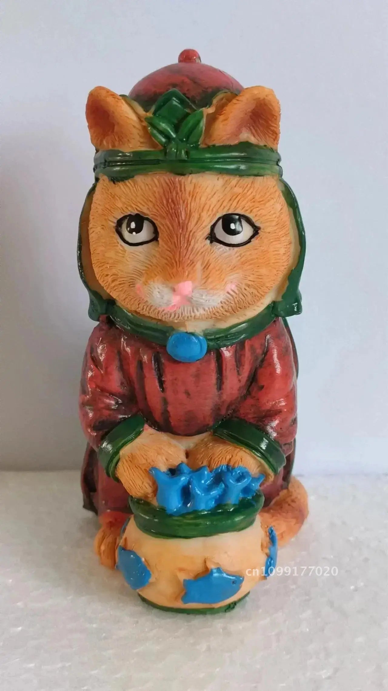Kerststal koninklijke kattenkerstdecoratie
