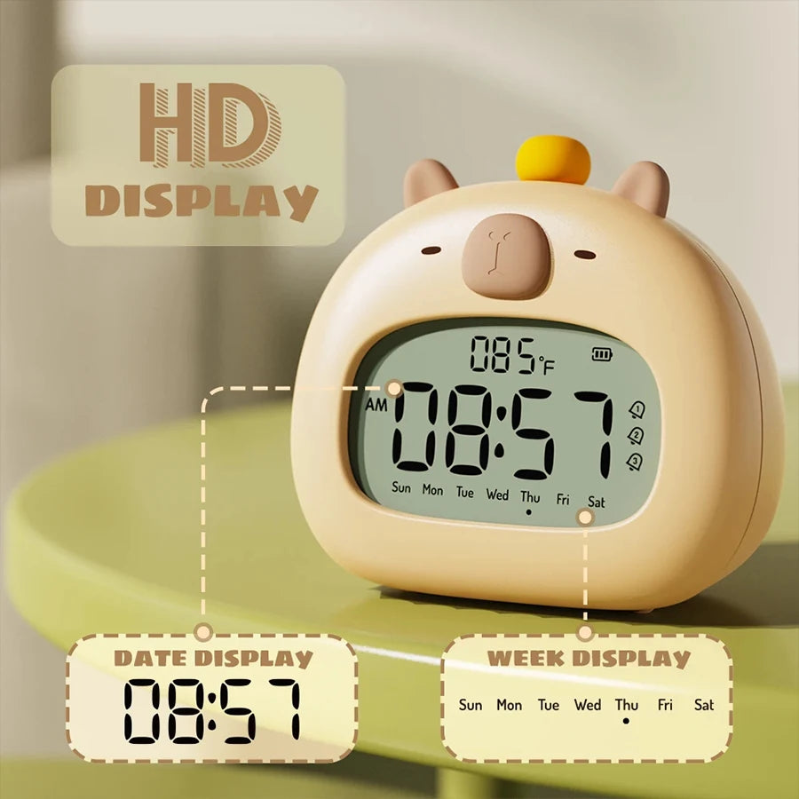 Capybara LED-wekker