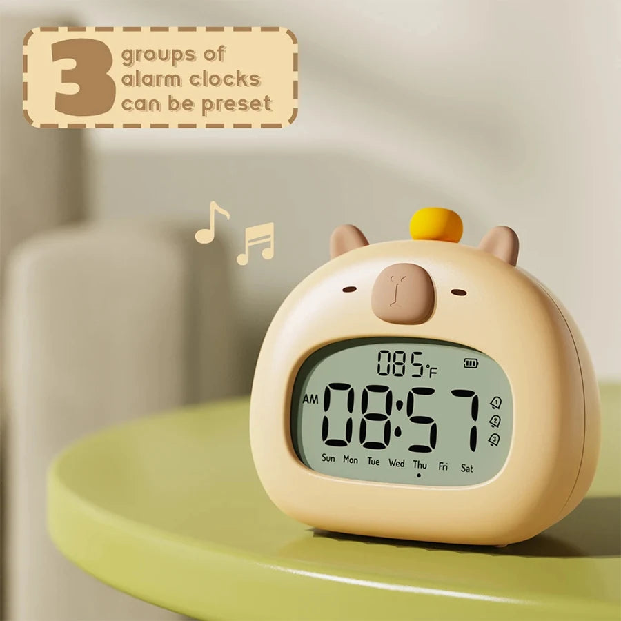 Capybara LED-wekker