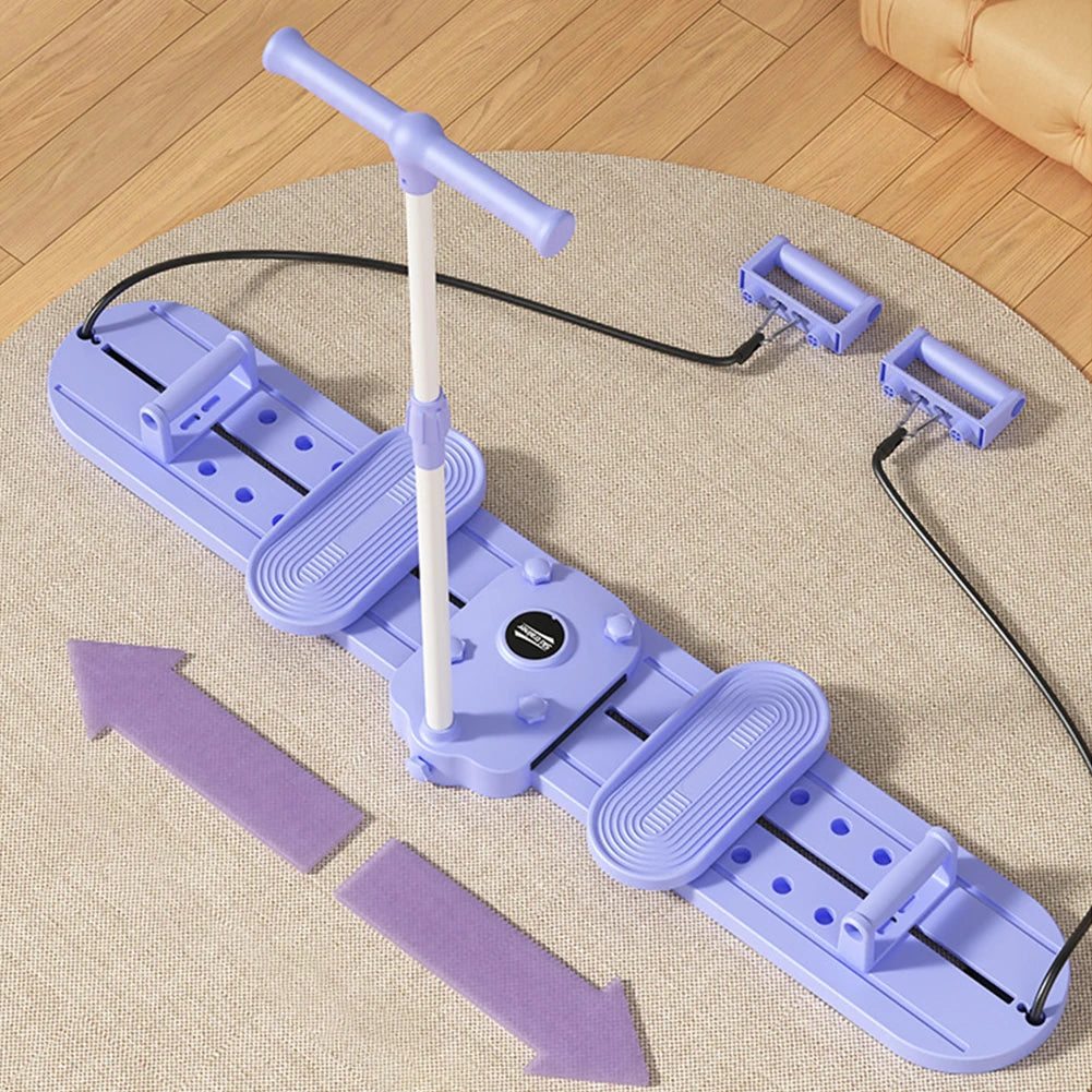 Opvouwbare fitness skimachine – skitrainer met handvat en trekkoord