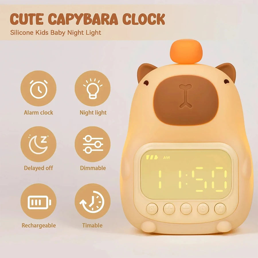 Capybara LED-wekker