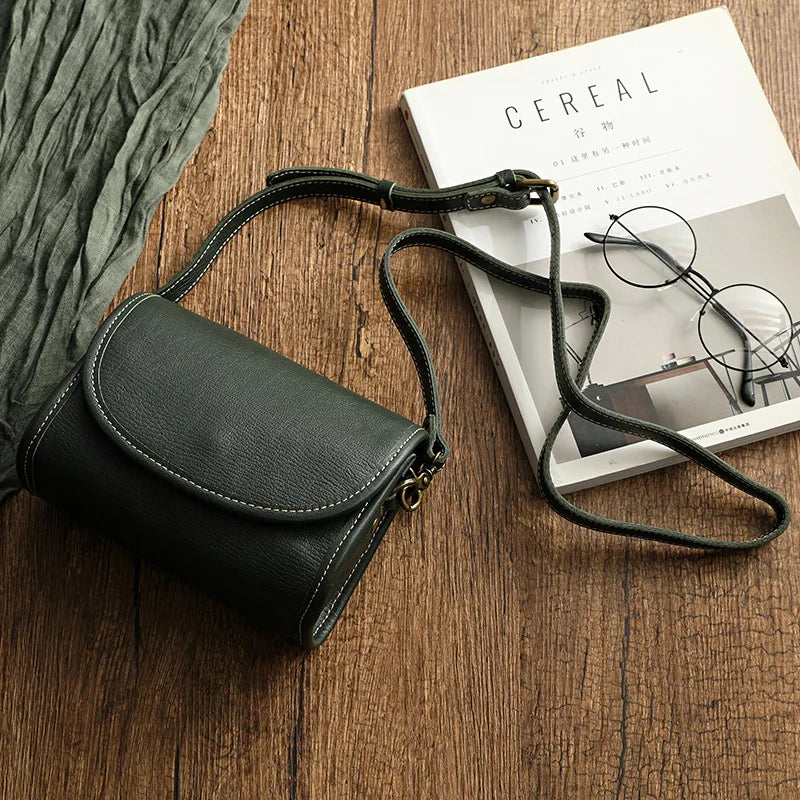 Premium leren crossbody Tas – Vintage look, moderne functionaliteit