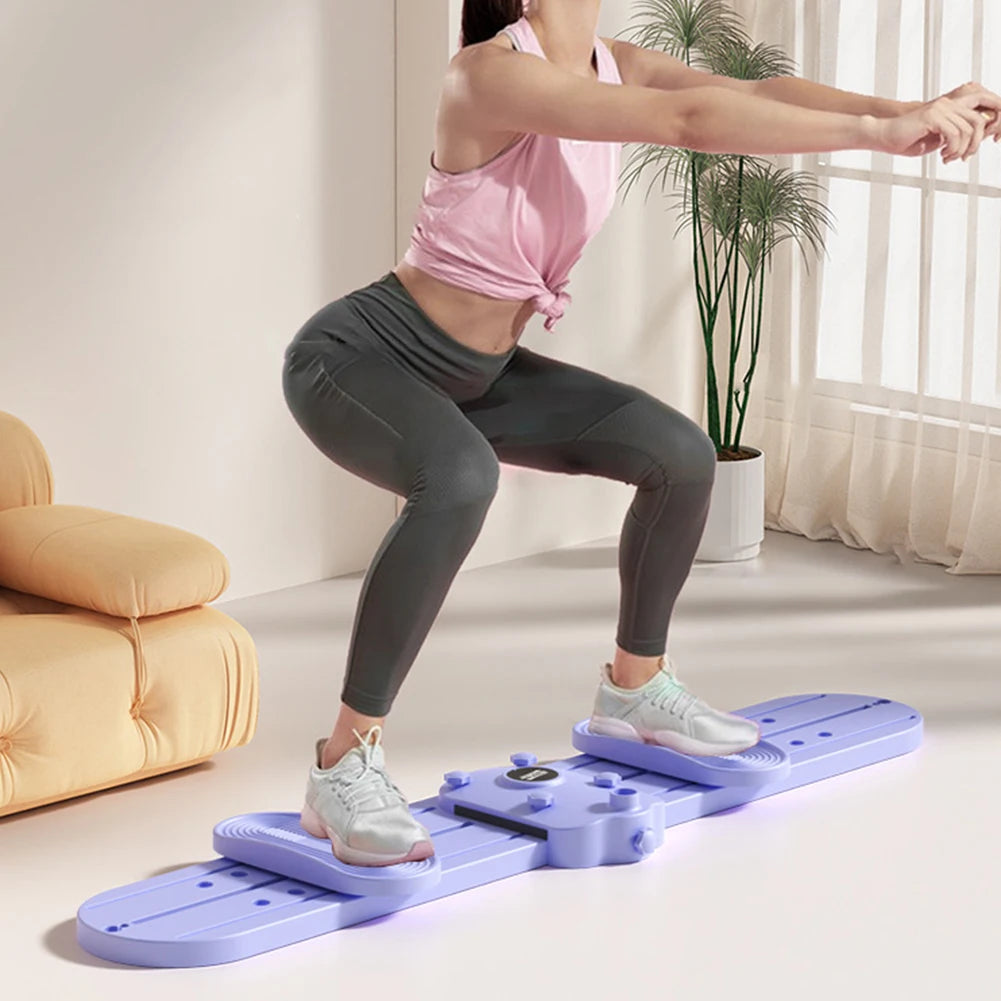 Opvouwbare fitness skimachine – skitrainer met handvat en trekkoord