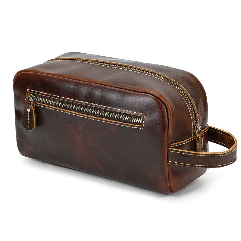 Luxe leren heren clutch - stijl, ruimte en klasse in één