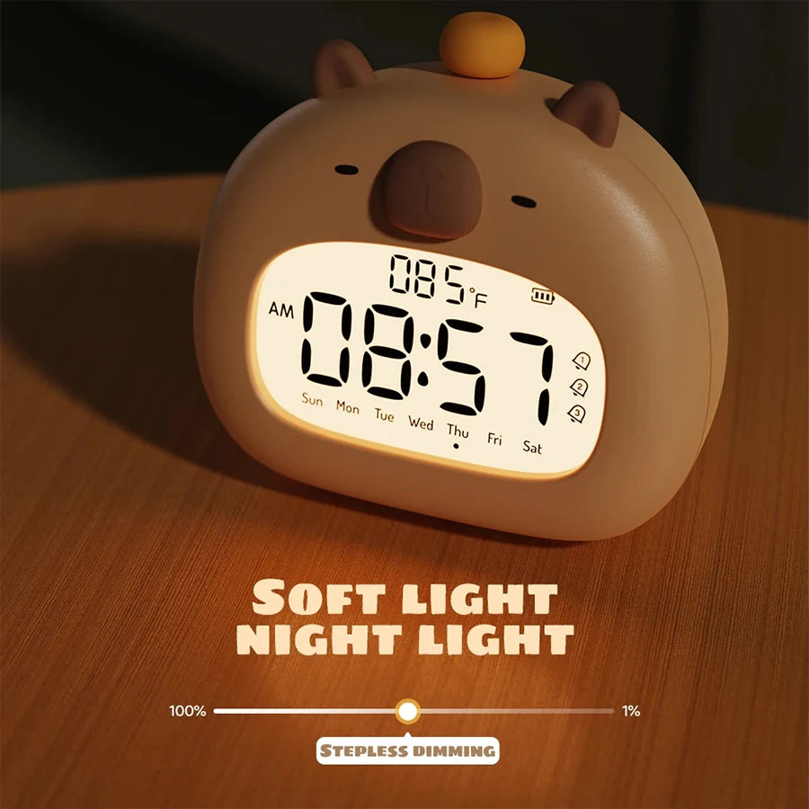 Capybara LED-wekker