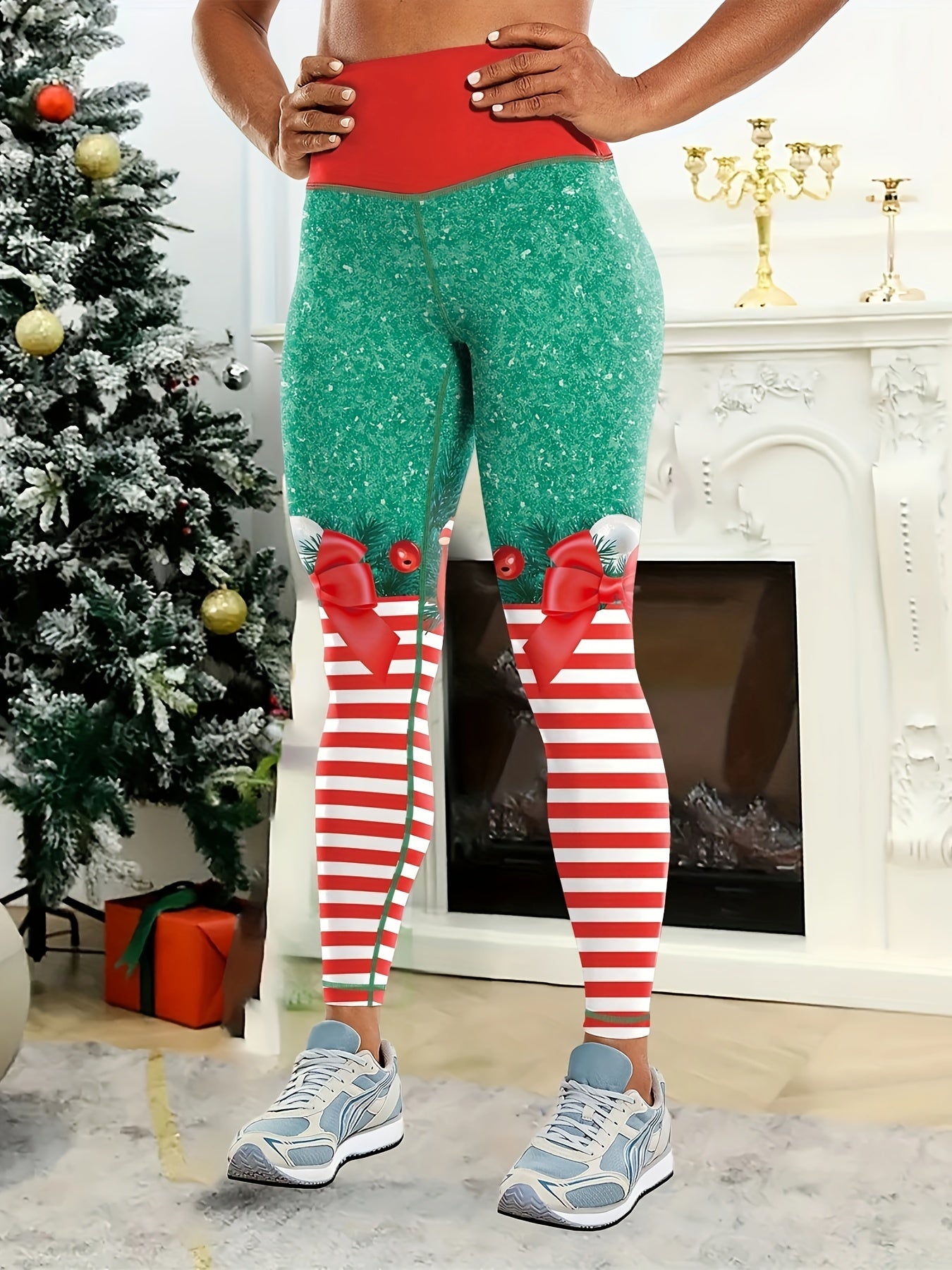 Kerst yoga legging voor de feestdagen!