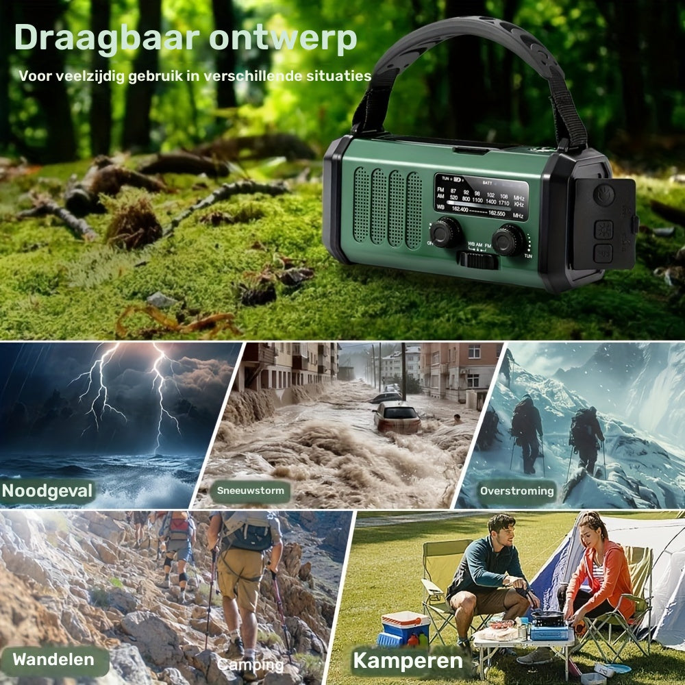 Noodradio met zonnepaneel – altijd voorbereid, overal stroom en nieuws