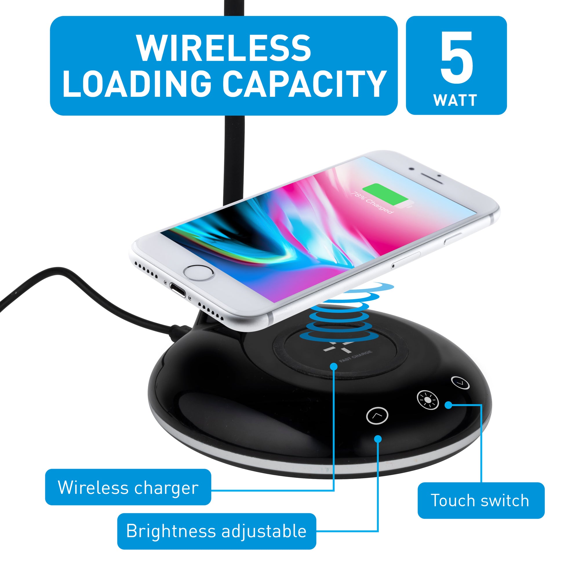 Lamp & Wireless Charger Usb