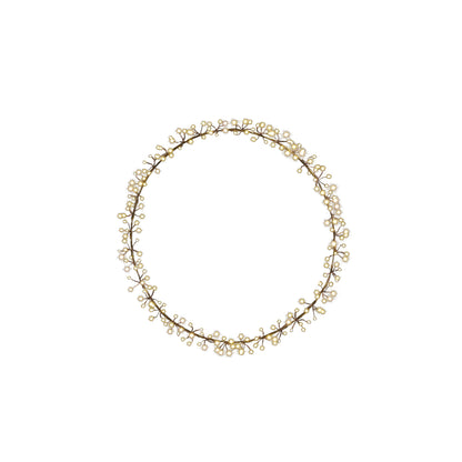 Wreath Black Warm White 108Led Ip44 - D30Cm