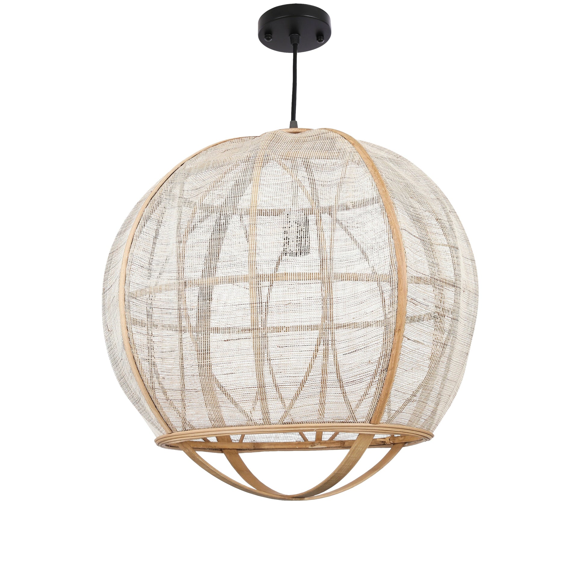 Pella Hanging Lamp Beige 60W-E27 - H50Xd50,5Cm