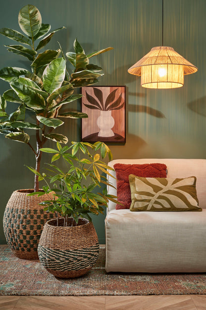 Elsa Hanging Lamp - H28 X Ø50 Cm - Jute - Light Brown