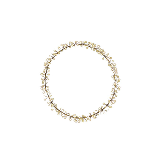 Wreath Black Warm White 108Led Ip44 - D30Cm