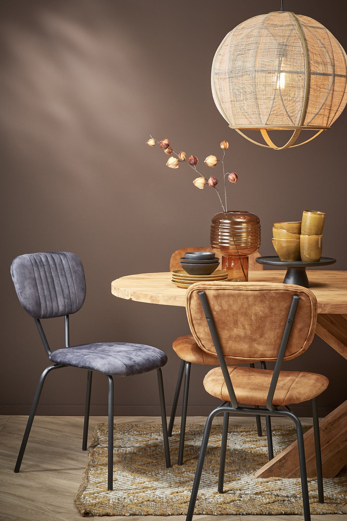 Pella Hanging Lamp Beige 60W-E27 - H50Xd50,5Cm