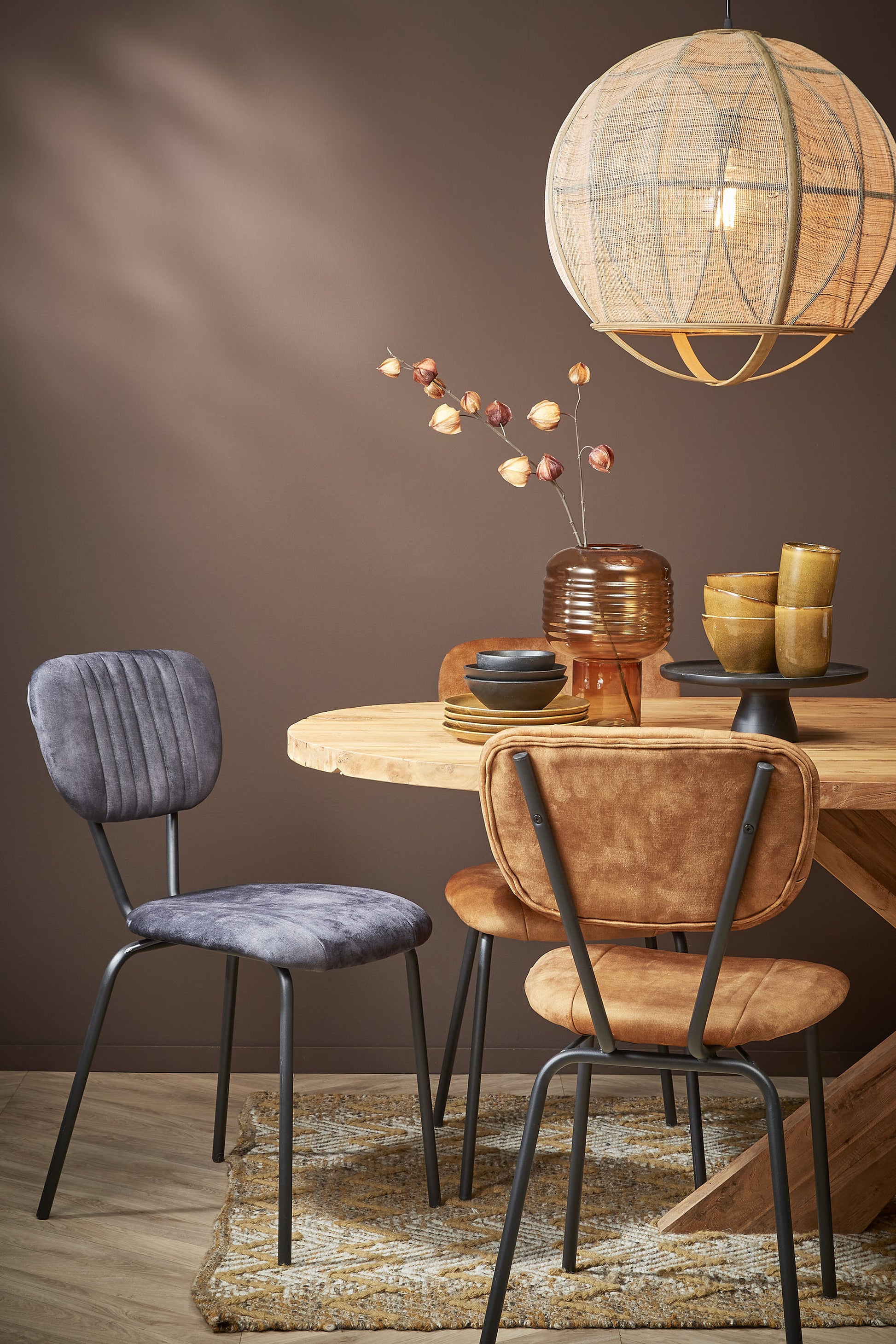 Pella Hanging Lamp Beige 60W-E27 - H50Xd50,5Cm