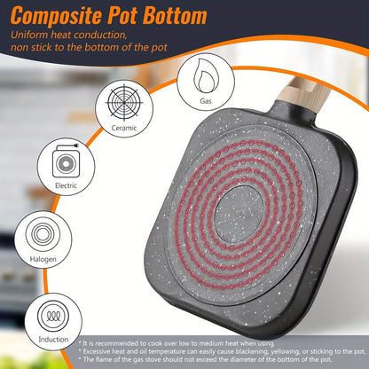 4-gat Non-stick Koekenpan - Maifan Coating