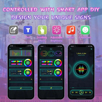 Led app masker combi – 45+ animaties & bluetooth (type 1 + type 2)