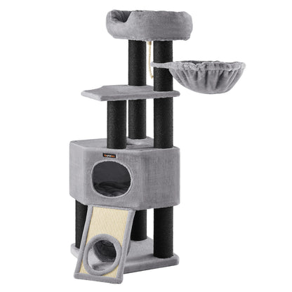 Feandrea krabpaal 141 cm – extra stabiel met dikke kolom en kantelbeveiliging | bespaar tot €60