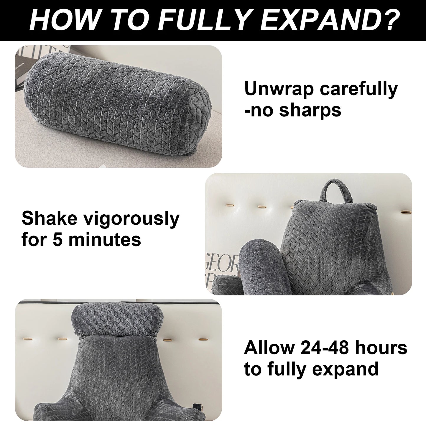 XXL volwassen leeskussen rugkussen