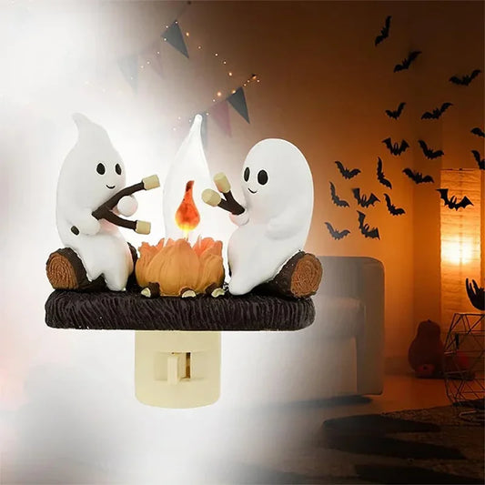 Spooklicht pompoenlamp – flikkerend halloween nachtlicht