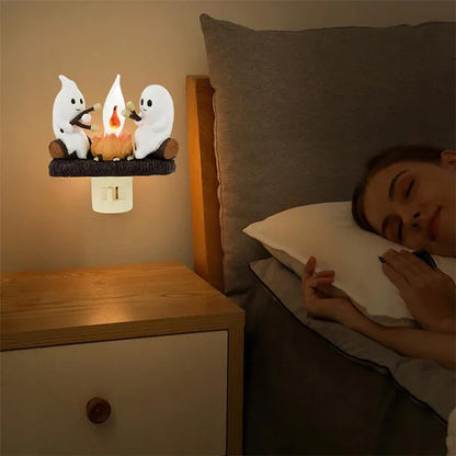 Spooklicht pompoenlamp – flikkerend halloween nachtlicht