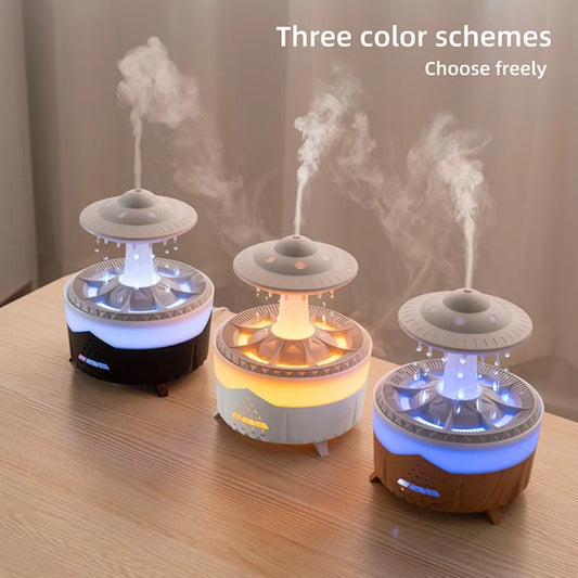 UFO & Kerstboom Luchtbevochtiger met RGB Verlichting - Aroma Diffuser