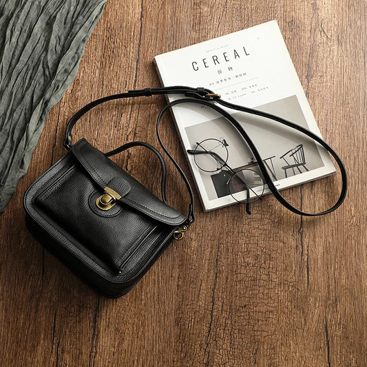Premium leren handtas – zacht, duurzaam & elegant