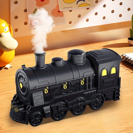 Vintage Stoomtrein Essentiële Olie Diffuser - Ultrasone Luchtbevochtiger met LED Verlichting