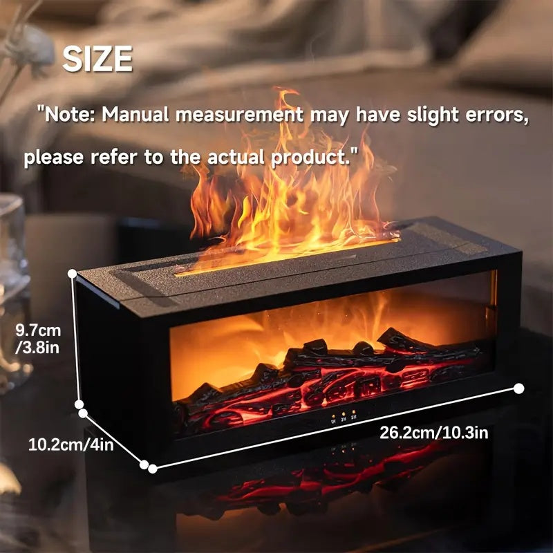 Haardiffuser USB - Essentiële Olie Verstuiver met Vlam Effect